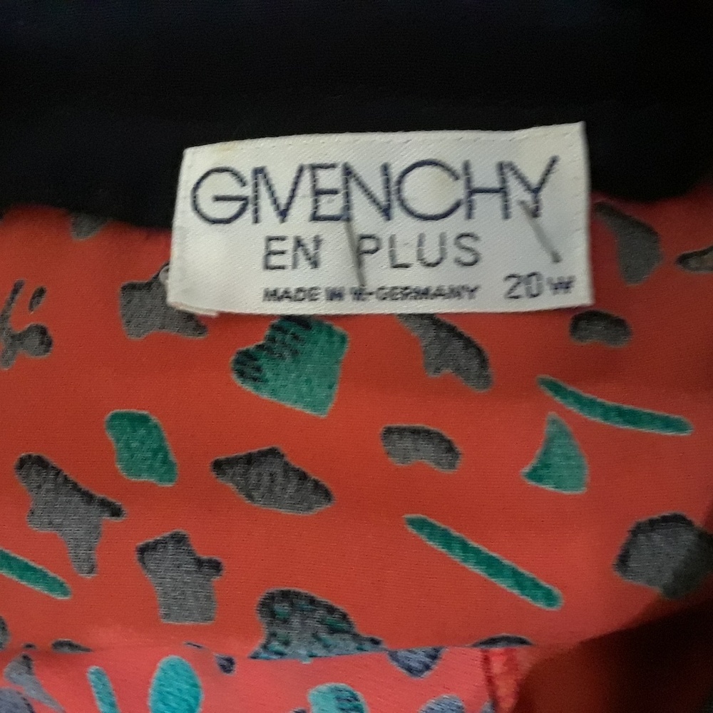Rare Givenchy En Plus Orange Geometric Dress Vtg - Picture 4 of 4